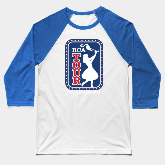 Royal Croquet Association - Wonderland Tour Baseball T-Shirt by chocopants